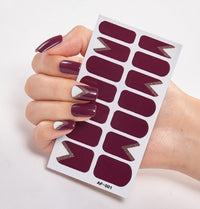 Nail Stickers with Polish Glue